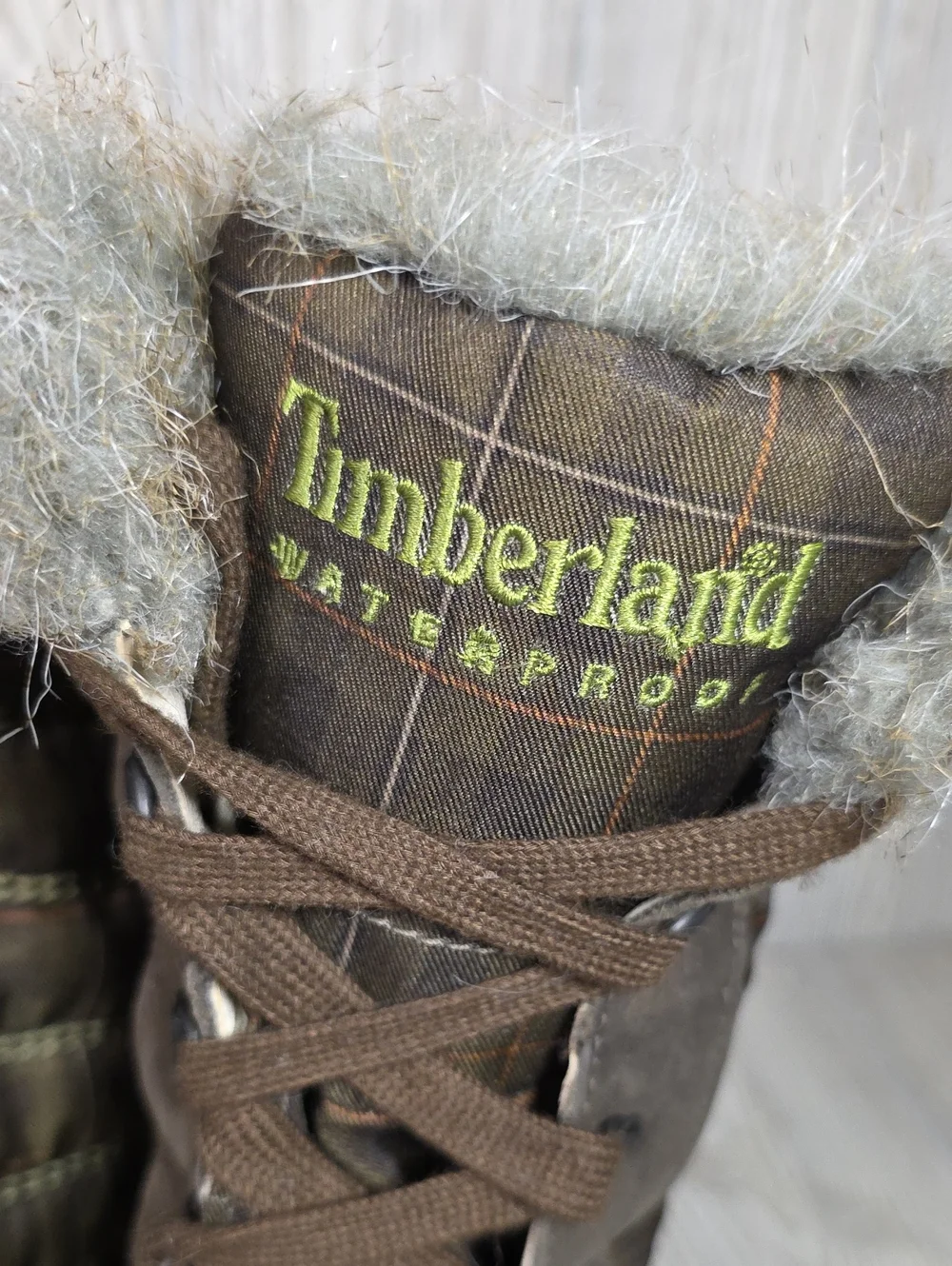 Timberland Mount Holly Waterproof Plaid Winter Snow Boots Womens Size 7.5